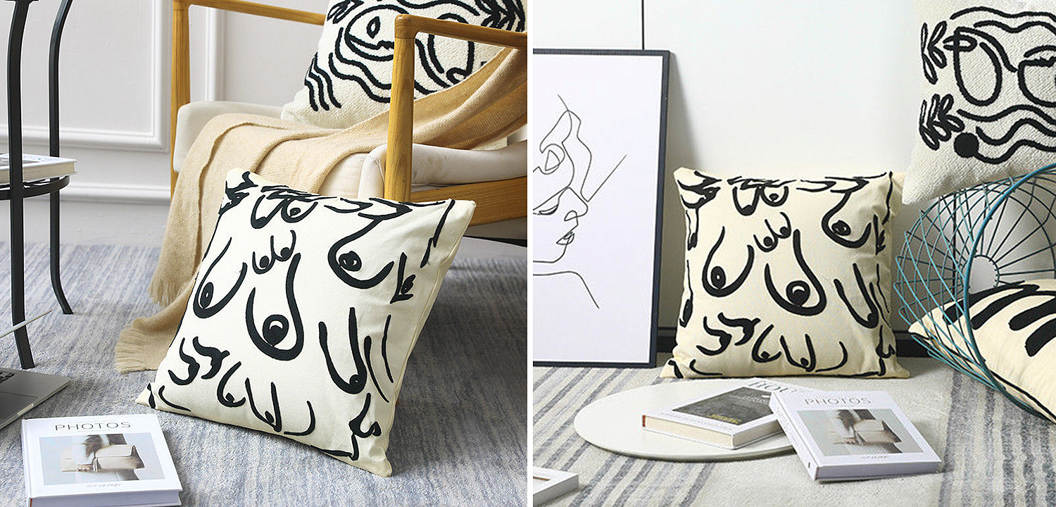 Декоративная подушка Breast Pattern Cushion Декоративная подушка Breast Pattern Cushion - Loft-Concept в Саратове