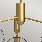 Люстра с 3-мя прозрачными полусферическими плафонами из стекла Alora Mood варинант исполнения - 3 | Loft Concept в Саратове