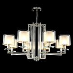 Люстра с 8-ю цилиндрическими плафонами из стекла Laurent варинант исполнения - 8 | Loft Concept в Саратове