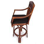 Барный стул из ротанга Eloise коричневый варинант исполнения - 3 | Loft Concept в Саратове