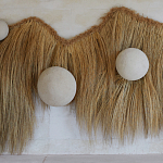 Большая дизайнерская Инсталляция из соломы RAFFIA Installation  варинант исполнения - 5 | Loft Concept в Саратове