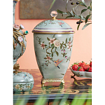 Ваза с крышкой и цветочным узором Genuine Chinese Classics варинант исполнения - 2 | Loft Concept в Саратове