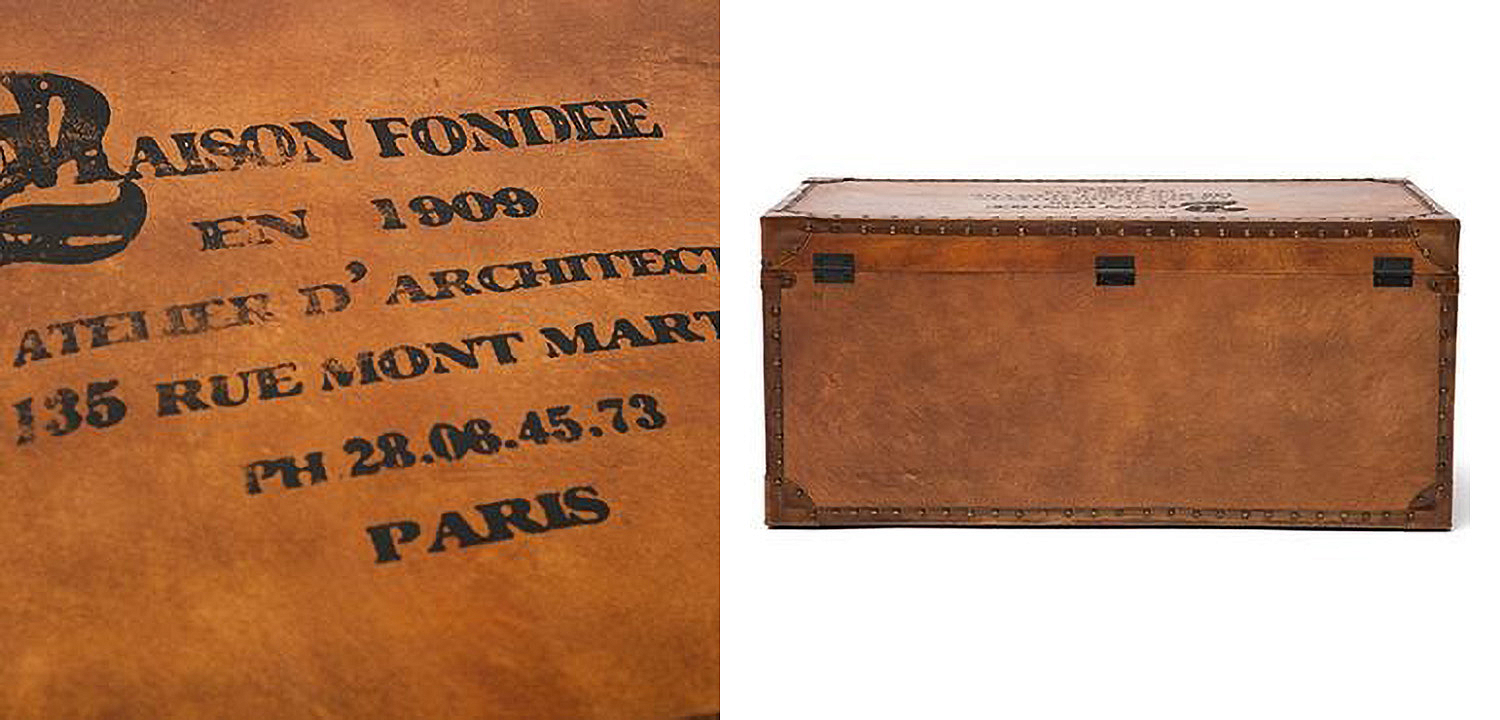 Стол-сундук Vintage buffalo leather chest-table - Loft-Concept в Саратове