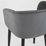 Мягкое кресло на металлических ножках Shaggy Dark Grey варинант исполнения - 6 | Loft Concept в Саратове