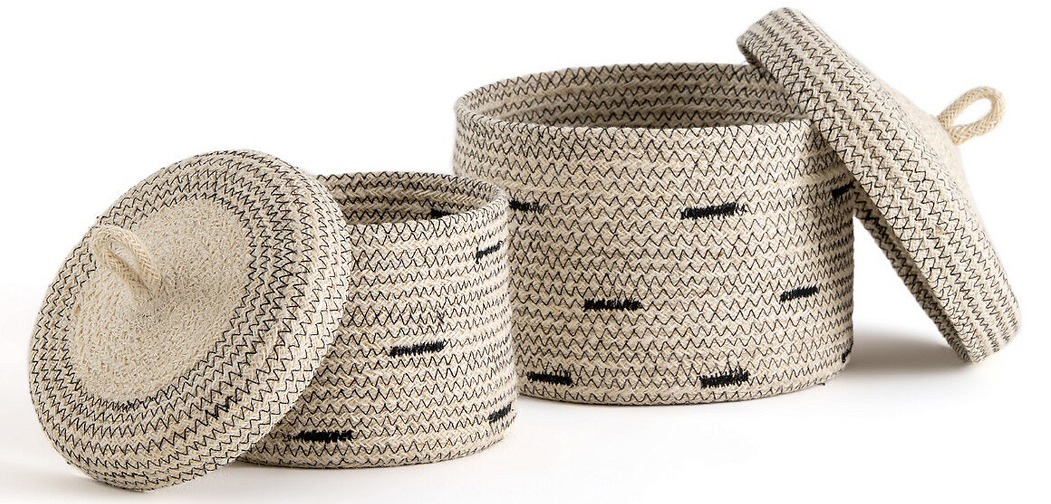 Комплект корзин из джута Wicker Baskets Комплект корзин из джута Wicker Baskets - Loft-Concept в Саратове