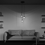 Подвесной светильник The column of light варинант исполнения - 6 | Loft Concept в Саратове