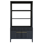 Стеллаж Primo с ящиками Черный дуб  варинант исполнения - 8 | Loft Concept в Саратове