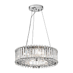 Люстра подвесная круглая с множеством вертикальных прямоугольных кристаллов Kichler варинант исполнения - 2 | Loft Concept в Саратове