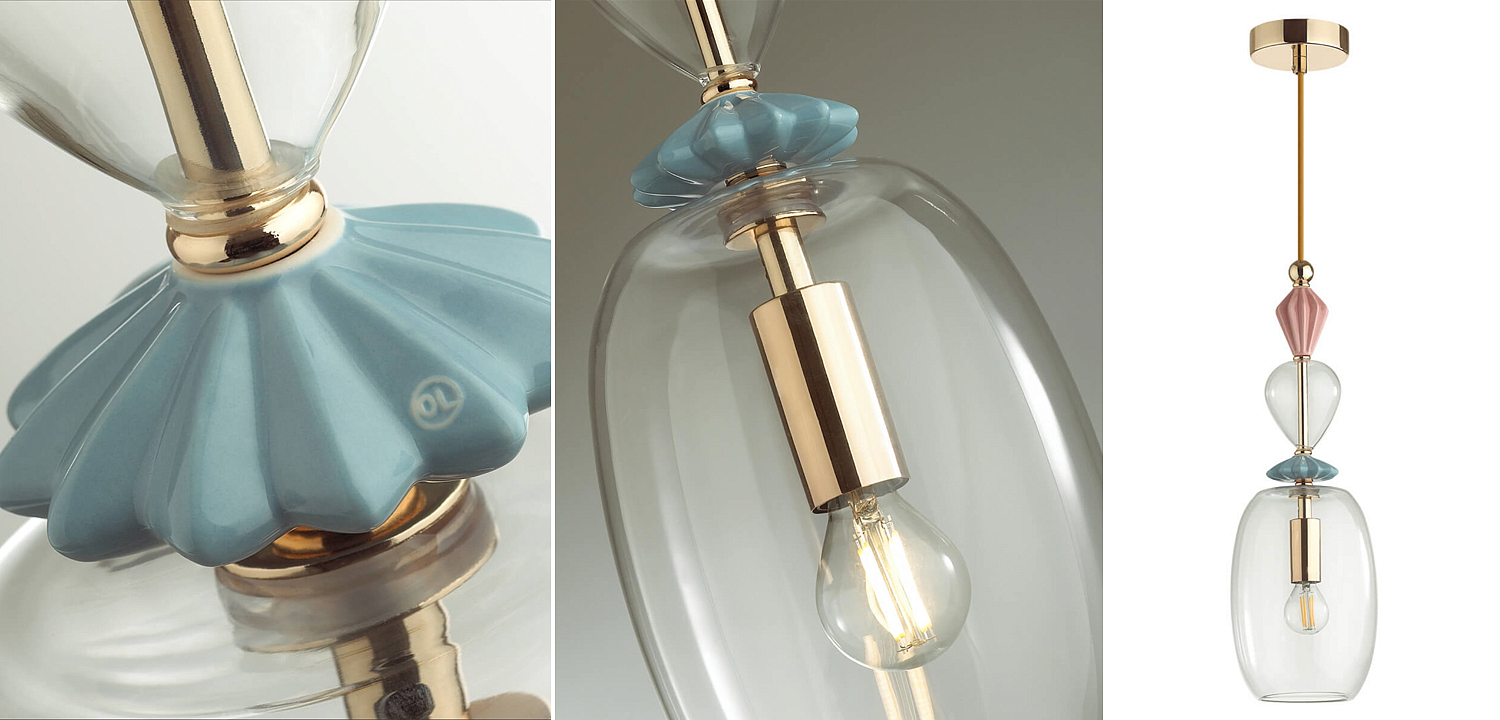 Подвесной светильник Iris Glas hanging lamp candy B Подвесной светильник Iris Glas hanging lamp candy B - Loft-Concept в Саратове