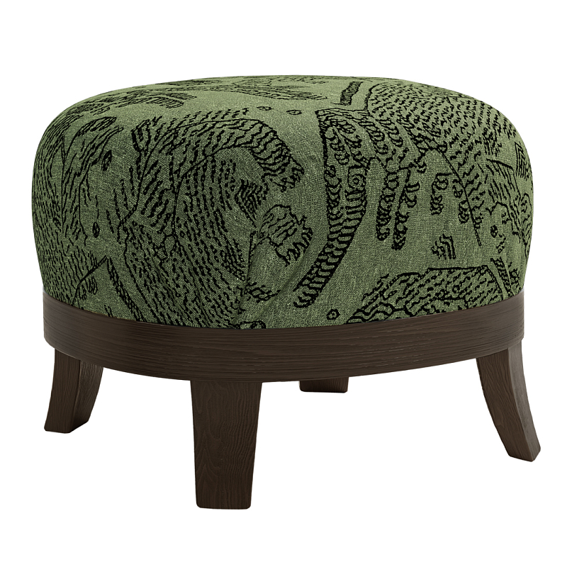 Пуф Turin Green Зеленый Коричневый в Саратове | Loft Concept 