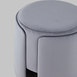 Пуф Alice Poof Grey Серый велюр варинант исполнения - 4 | Loft Concept в Саратове
