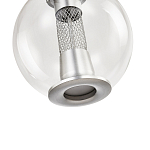 Подвесной светильник с плафоном в форме шара Inner Gleam Orb silver варинант исполнения - 6 | Loft Concept в Саратове