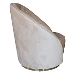 Кресло вращающееся велюровое кремовое Rotation варинант исполнения - 1 | Loft Concept в Саратове