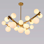 Люстра подвесная фигурная с белыми лампами в форме шара Felicitat варинант исполнения - 4 | Loft Concept в Саратове