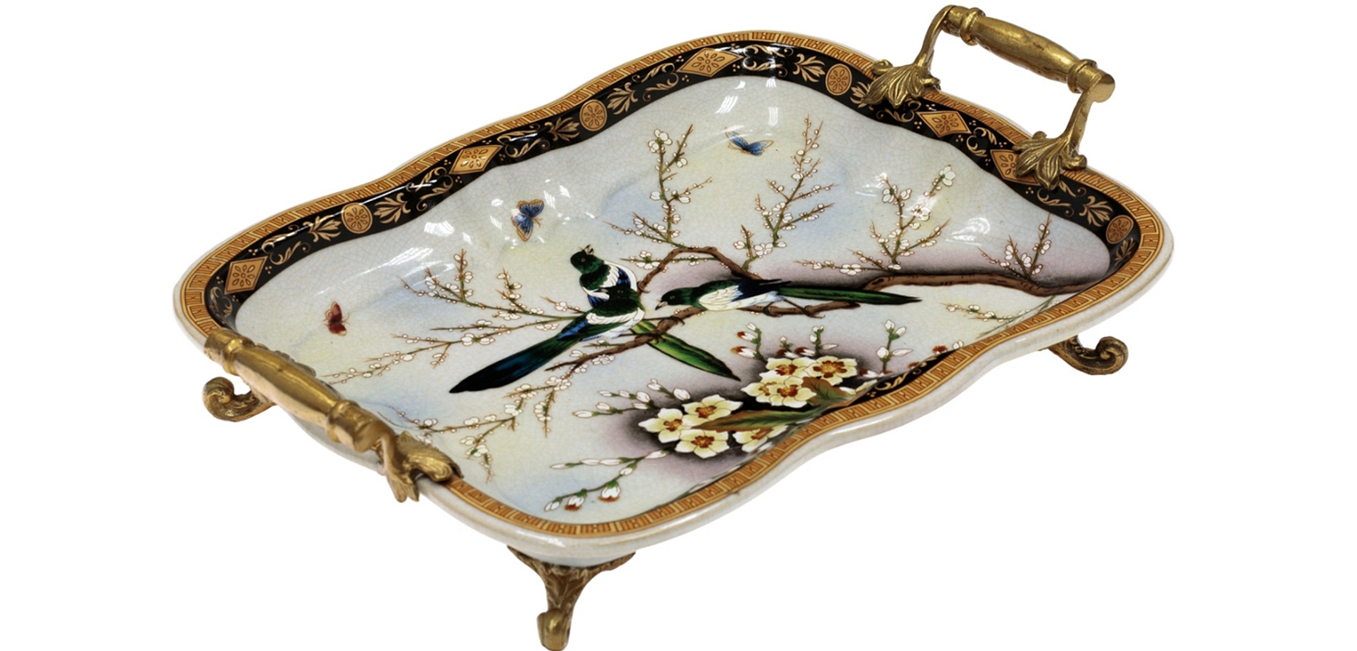 Поднос Magpies on Cherry Blossoms Поднос Magpies on Cherry Blossoms - Loft-Concept в Саратове