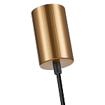 Подвесной светильник со стеклянным плафоном в форме бокала янтарного цвета Prestige варинант исполнения - 5 | Loft Concept в Саратове