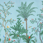 Обои ручная роспись Amazonia Duck Egg варинант исполнения - 3 | Loft Concept в Саратове