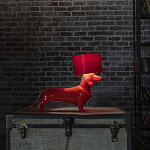 Настольная лампа COLLECTION OF DOGS с абажуром Такса варинант исполнения - 3 | Loft Concept в Саратове