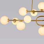 Люстра подвесная с белыми лампами в форме шара Flute варинант исполнения - 3 | Loft Concept в Саратове