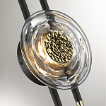 Бра с черным основанием и золотистым декором Bruno варинант исполнения - 2 | Loft Concept в Саратове