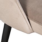 Стул велюровый серо-бежевый Schelde Gray Beige варинант исполнения - 3 | Loft Concept в Саратове