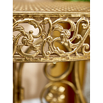 Столик приставной золотистый с орнаментом на столешнице Tanzania варинант исполнения - 7 | Loft Concept в Саратове