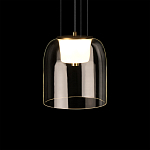 Подвесной светильник с цилиндрическим прозрачным стеклянным плафоном Grada Light варинант исполнения - 5 | Loft Concept в Саратове