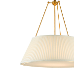 Подвесной светильник светодиодный с фактурным тканевым конусообразным абажуром White Fabric Lampshade варинант исполнения - 2 | Loft Concept в Саратове