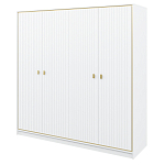 Шкаф белый четырёхдверный для одежды Antique Order варинант исполнения - 1 | Loft Concept в Саратове