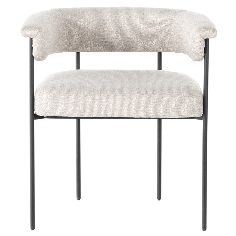 Стул мягкий в современном стиле Practical Modern Chair Черный Бежевый Стул мягкий в современном стиле Practical Modern Chair Черный Бежевый в Саратове | Loft Concept