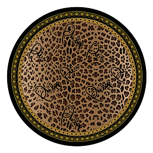 Ковер круглый Carpet Jungle 280 cm Коричневый