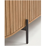 Буфет высокий из дерева манго и металла с открытыми полками и 2-мя дверцами Toinette варинант исполнения - 4 | Loft Concept в Саратове