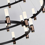 Люстра подвесная с тремя круглыми ярусами и цилиндрическими плафонами Arnaut Light варинант исполнения - 5 | Loft Concept в Саратове