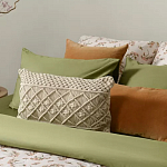 Чехол на подушку с макраме бежевого цвета Macrame варинант исполнения - 7 | Loft Concept в Саратове