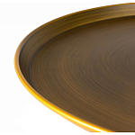 Столик журнальный металлический в форме перевернутого бокала Golden Glass варинант исполнения - 1 | Loft Concept в Саратове