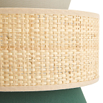 Бра с плетеным декором Bonnie Wicker Green Wall Lamp варинант исполнения - 3 | Loft Concept в Саратове