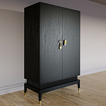 Платяной шкаф Elsa Dreams Black с 2-мя фасадами варинант исполнения - 2 | Loft Concept в Саратове