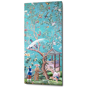 Постер на холсте в стиле шинуазри с изображением сада Chinoiserie Gazebo in the Imperial Garden Poster