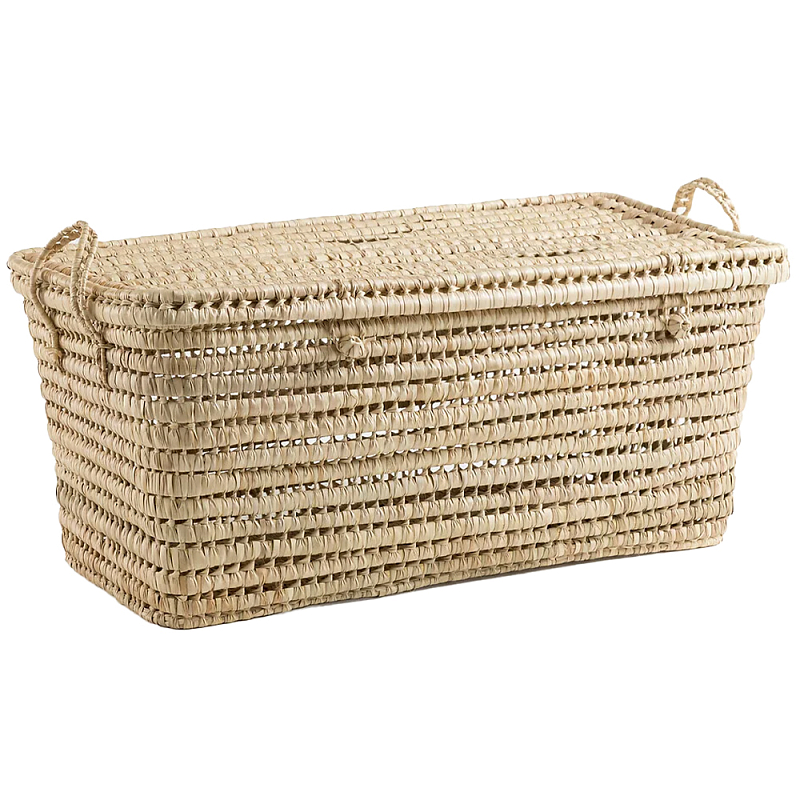 Сундук из плетеных листьев пальмы Eira Wicker Chest Бежевый Сундук из плетеных листьев пальмы Eira Wicker Chest Бежевый в Саратове | Loft Concept