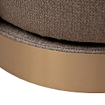 Кресло вращающееся черно-золотая рогожка Julia Armchair Golden Belt варинант исполнения - 5 | Loft Concept в Саратове