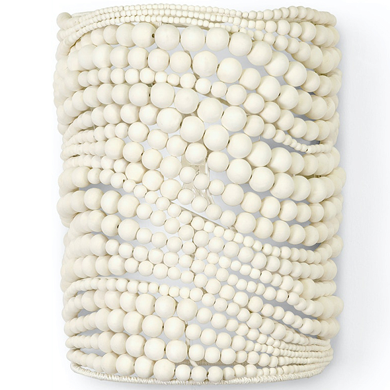 Бра Cream Color Beads Wavy Wall Lamp Кремовый в Саратове | Loft Concept 