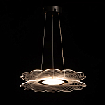 Люстра с прозрачным волнистым плафоном в форме цветка Ethereal Bloom варинант исполнения - 3 | Loft Concept в Саратове