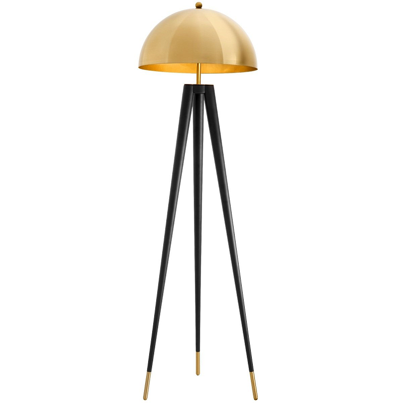 Торшер Eichholtz Floor Lamp Coyote Глянцевое золото Черный Торшер Eichholtz Floor Lamp Coyote Глянцевое золото Черный в Саратове | Loft Concept