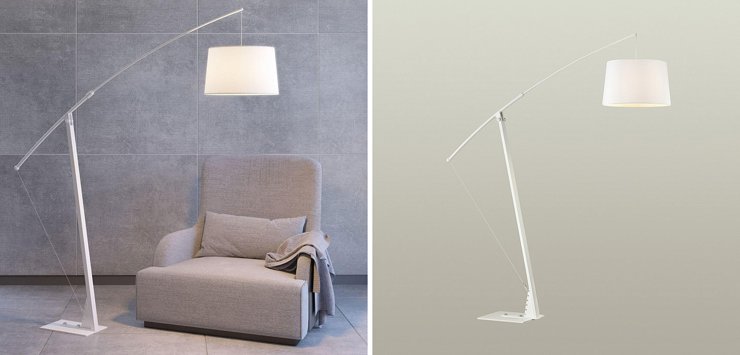Торшер Floor Lamp Colin white Торшер Floor Lamp Colin white - Loft-Concept в Саратове