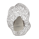 Бра с рельефным волнообразным стеклянным плафоном и вставкой из мрамора Liquid Stone варинант исполнения - 6 | Loft Concept в Саратове