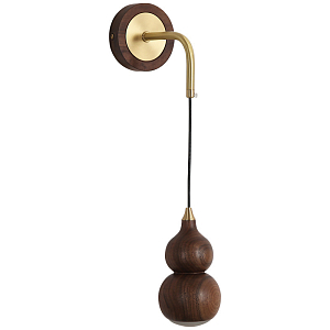 Настенный светильник с плафоном из дерева Neal Wooden Wall Lamp