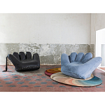 Дизайнерское кожаное кресло в форме руки Poltronova Joe Whip Armchair варинант исполнения - 5 | Loft Concept в Саратове