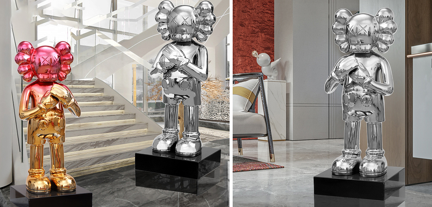 Статуэтка KAWS Silver on stand Статуэтка KAWS Silver on stand - Loft-Concept в Саратове