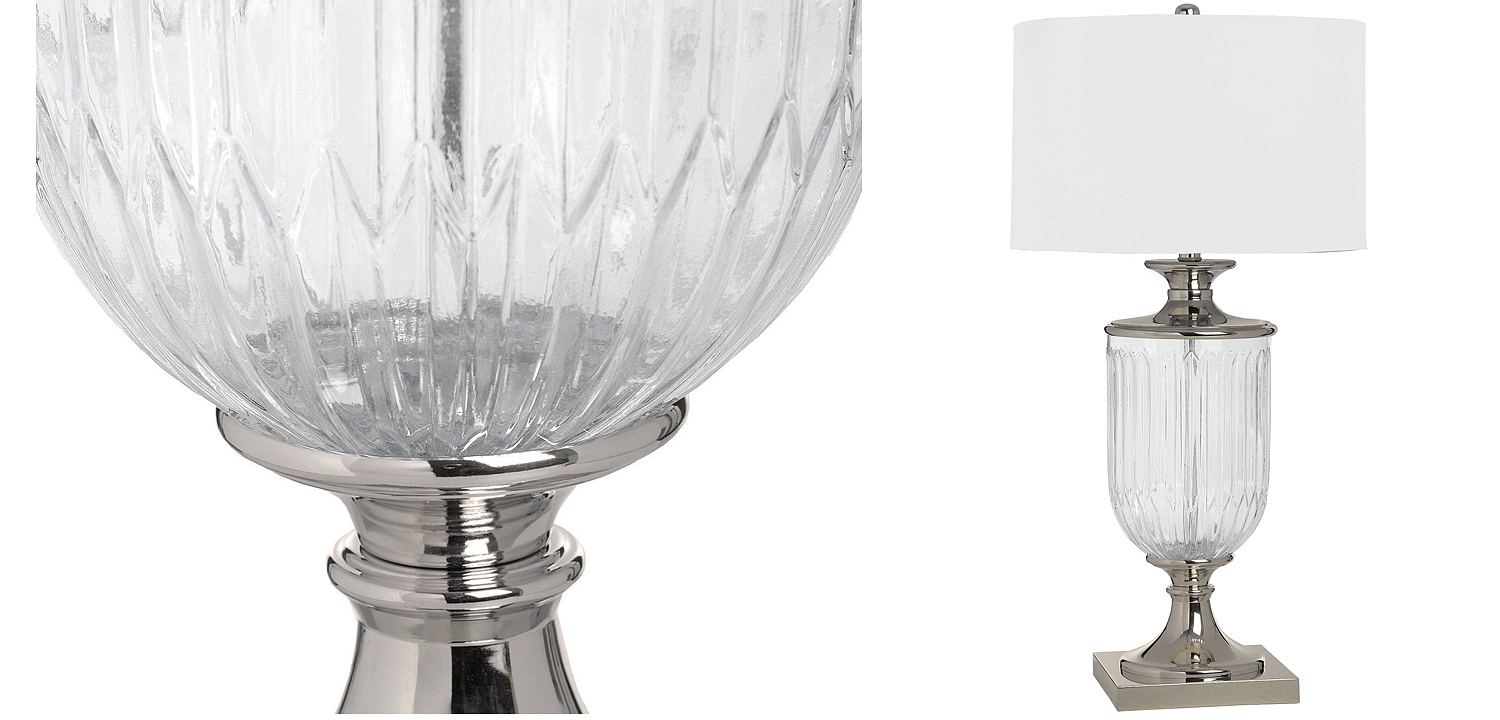Настольная лампа Eduarda Glass Bowl Table lamp Настольная лампа Eduarda Glass Bowl Table lamp - Loft-Concept в Саратове