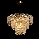 Люстра многоярусная с объемными прозрачными цветами Hanging Flowers варинант исполнения - 3 | Loft Concept в Саратове